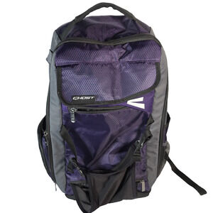 Easton Ghost Softball Backpack Purple Gray Unisex Gear Bag Equipment Bat Holder